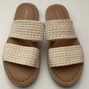 American Eagle Outfitters Cream Espadrille Sandals